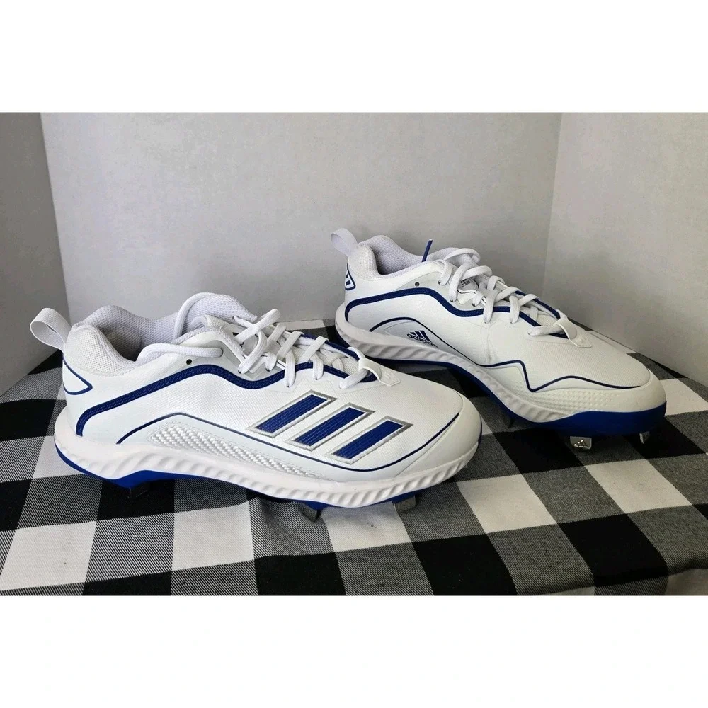 Adidas Icon 6 Bounce Fathers‎ Day Baseball Cleats Men's Blue GZ0453 Size 10